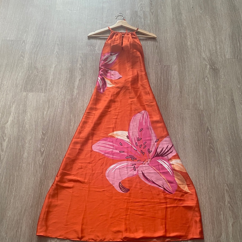 Suzy Shier Orange and Pink Dress